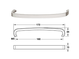 Tay nắm tủ Model H1330 Hafele - 106.69.677