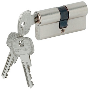 Ruột khóa Hafele 2 đầu chìa dài 63mm - 916.00.007