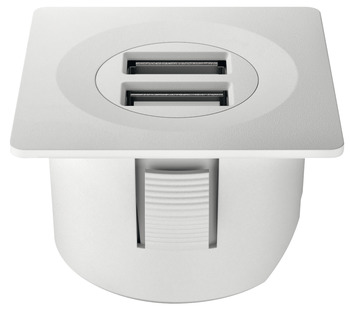 Cổng sạc USB ESC 2001 Cho hệ 12 V trắng mờ hafele - 833.73.755