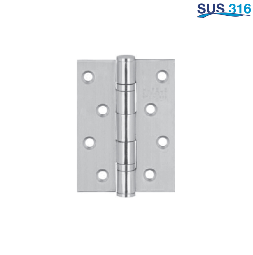 Bản lề lá 102x76x3mm-2 vòng bi Inox 316 Hafele - 926.20.112