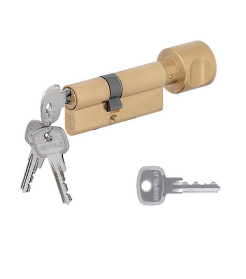 Ruột khóa 1 đầu chìa, 1 đầu vặn 60mm, chìa chủ_EM Hafele - 916.96.667