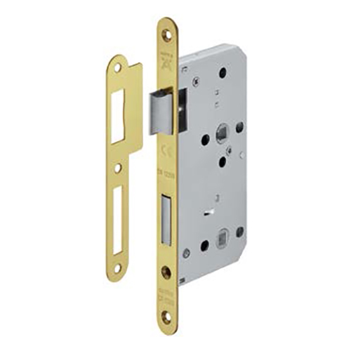 Thân khóa cho phòng tắm Hafele backset 55mm C/C 78mm - Đồng bóng
