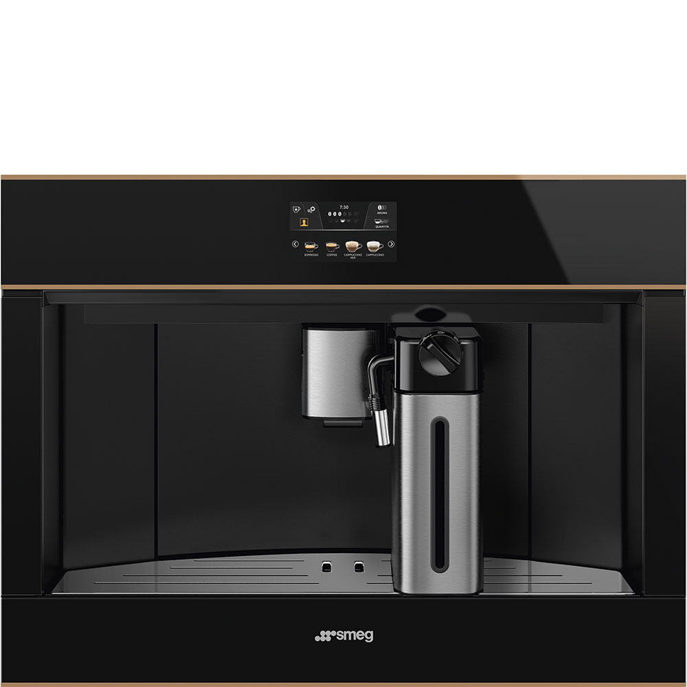 Máy pha cà phê lắp âm, DOLCE STIL NOVO, màu hoàn thiện: đen và đồng CMS4604NR - 536.54.079