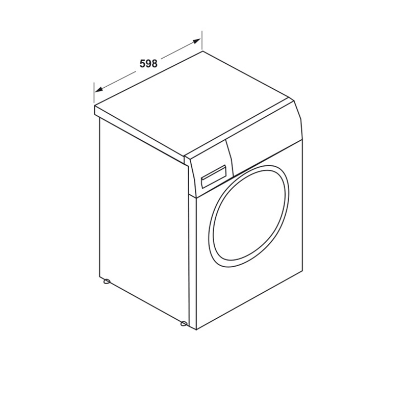 Máy giặt kết hợp sấy, Cửa trước, công suất 10 kg giặt, 6 kg sấy Hafele HWD-101FW, màu trắng - 534.94.550
