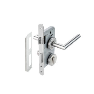 Bộ tay nắm Hafele nắp chụp tròn kiểu G, cửa toilet - 489.10.660