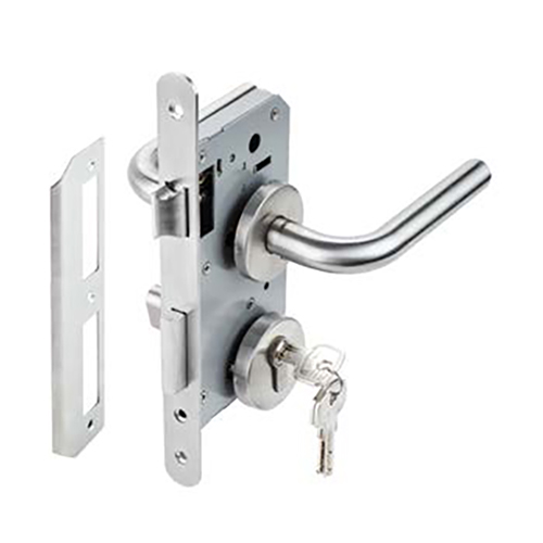 Bộ tay nắm Hafele nắp chụp tròn kiểu G1, cửa đi - 499.62.505