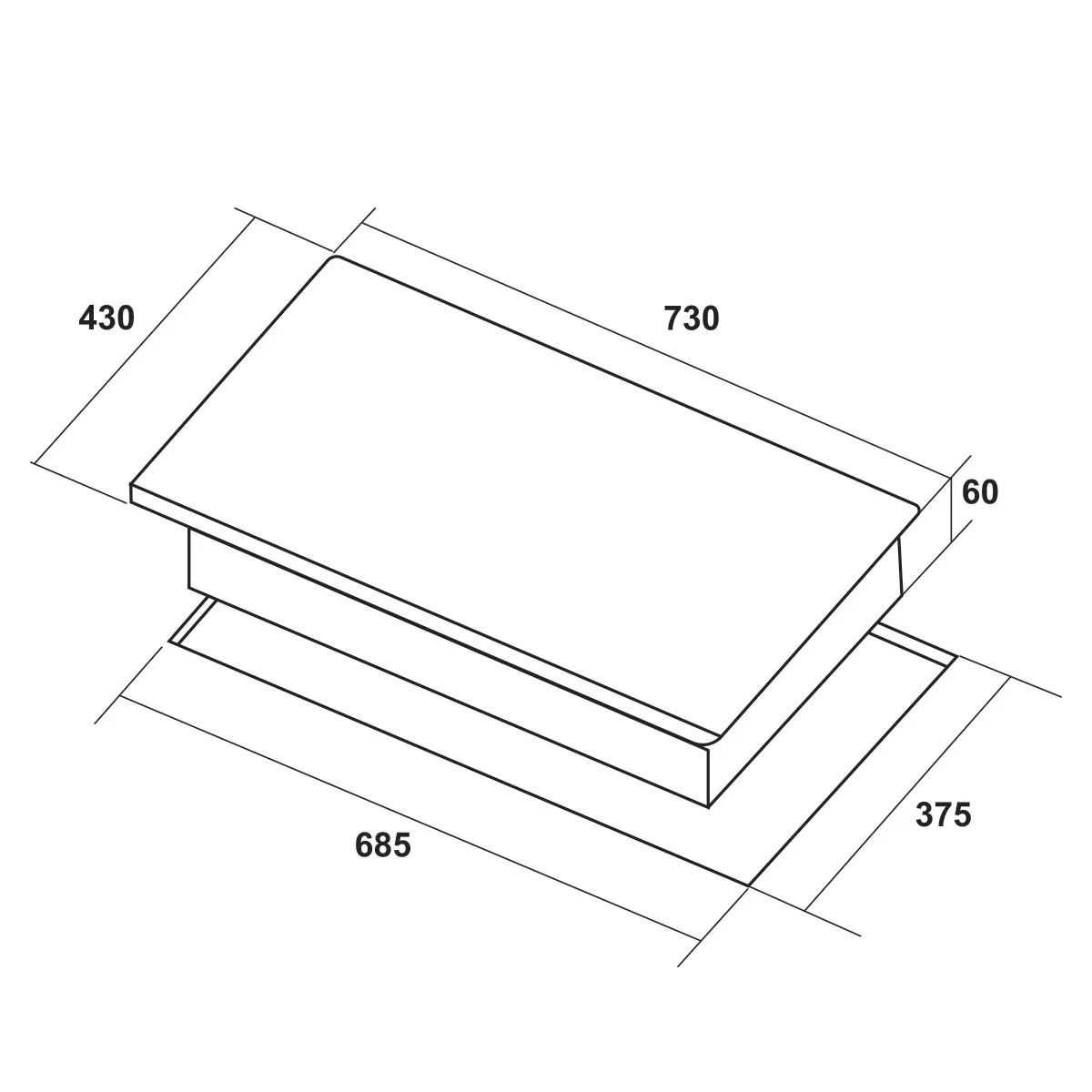 Bếp từ lắp âm 2 vùng nấu Hafele HC-I73241B - 536.61.859 - Ảnh 2