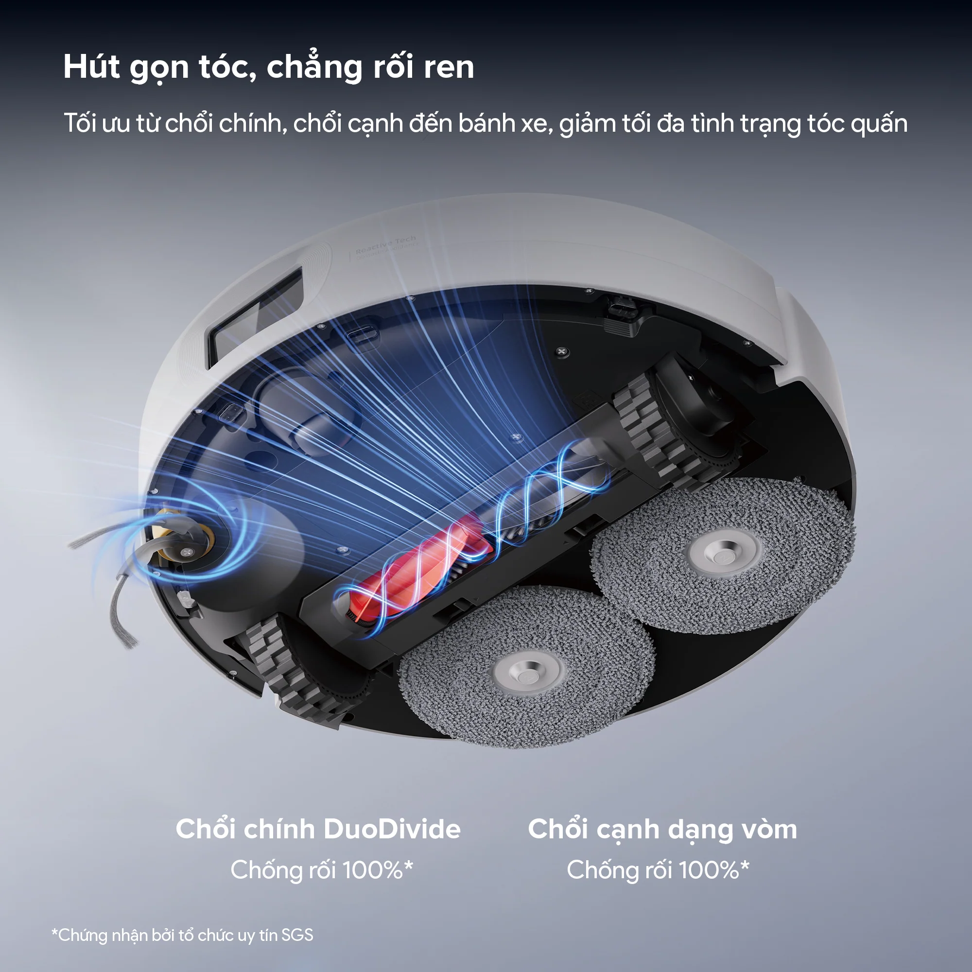 Robot Hút Bụi Lau Nhà Roborock Qrevo 2 Pro, màu trắng - Ảnh 3
