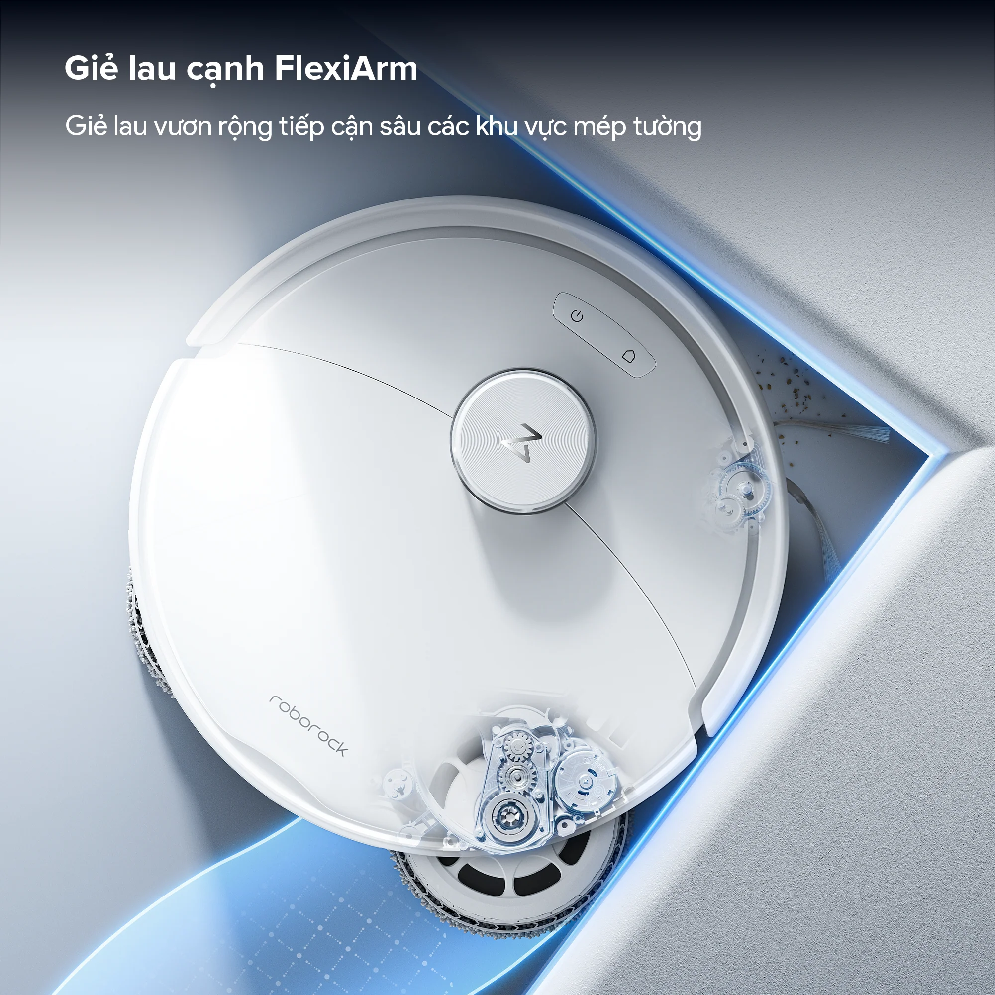 Robot Hút Bụi Lau Nhà Roborock Qrevo 2 Pro, màu trắng - Ảnh 5