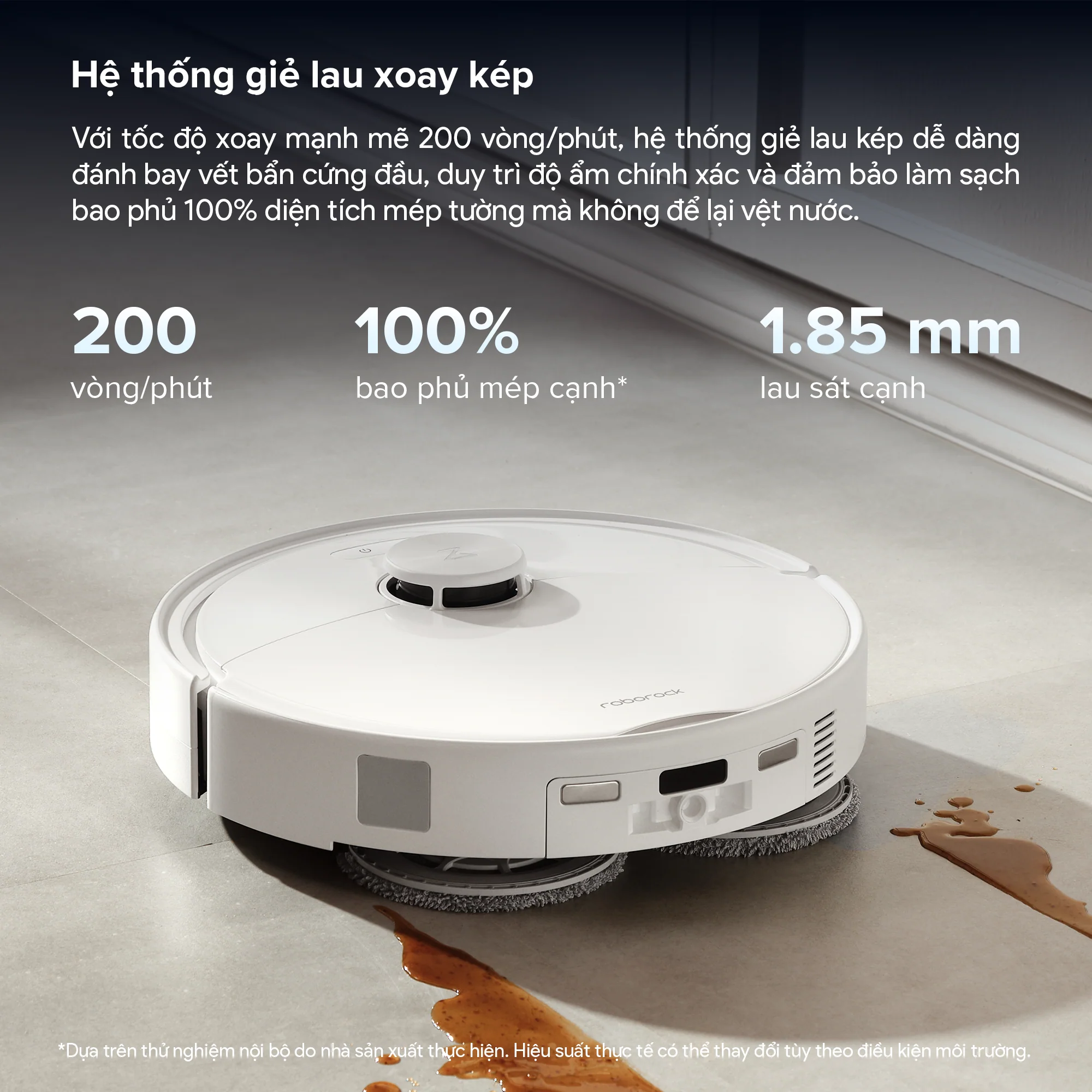 Robot Hút Bụi Lau Nhà Roborock Qrevo 2 Pro, màu trắng - Ảnh 6