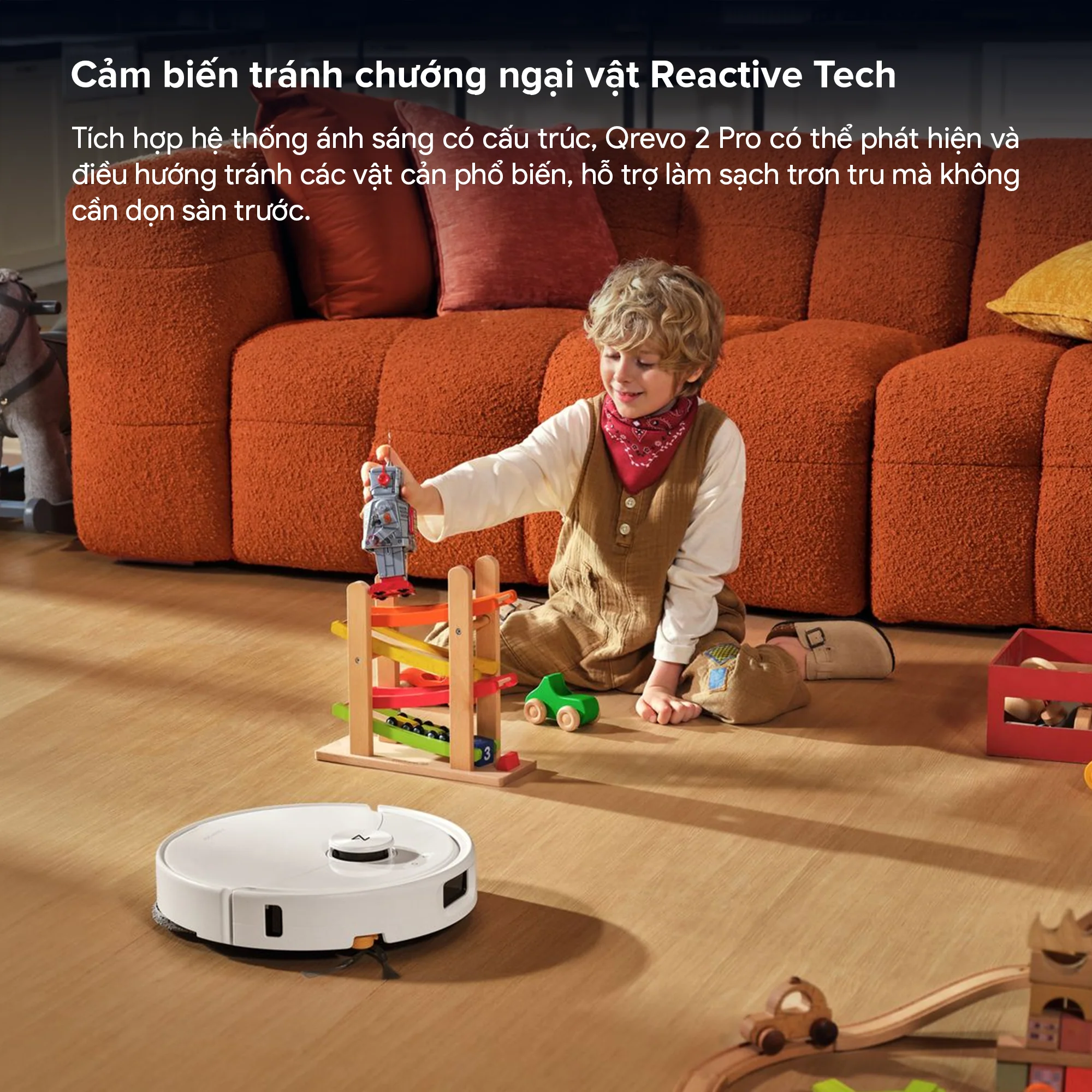 Robot Hút Bụi Lau Nhà Roborock Qrevo 2 Pro, màu trắng - Ảnh 8