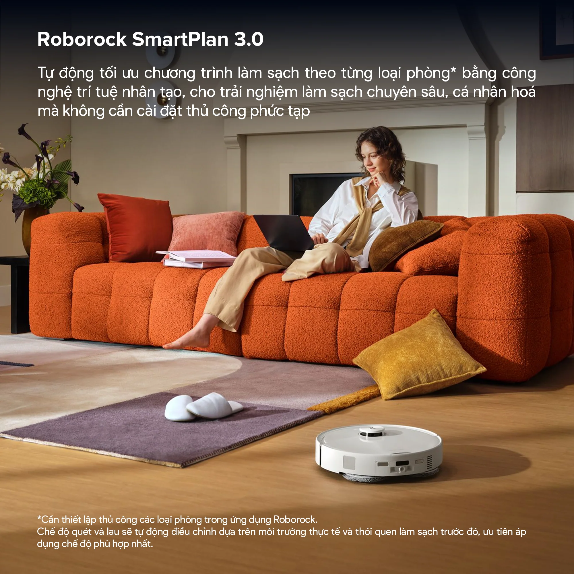 Robot Hút Bụi Lau Nhà Roborock Qrevo 2 Pro, màu trắng - Ảnh 9