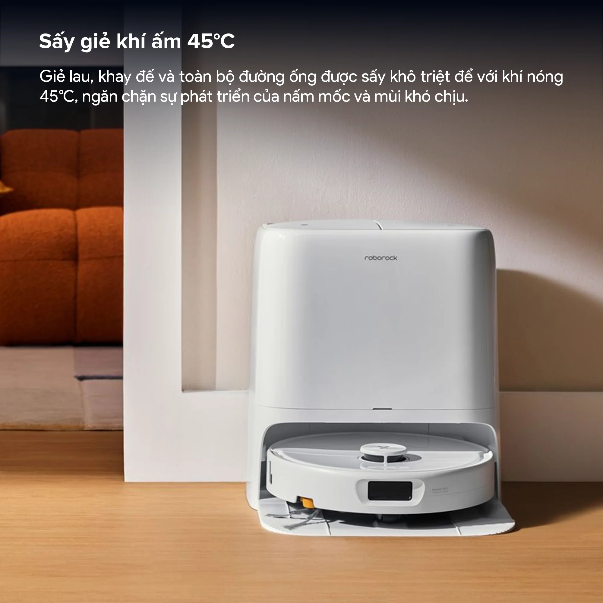 Robot Hút Bụi Lau Nhà Roborock Qrevo 2 Pro, màu trắng - Ảnh 12