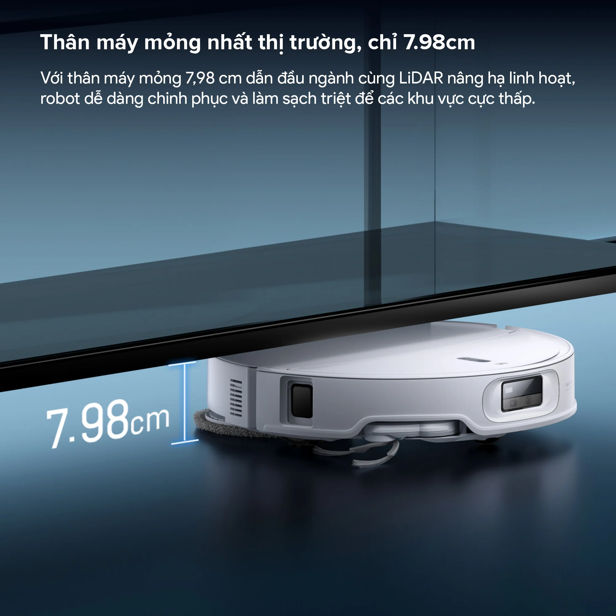 Robot Hút Bụi Lau Nhà Roborock Qrevo Edge 2, màu trắng - Ảnh 17