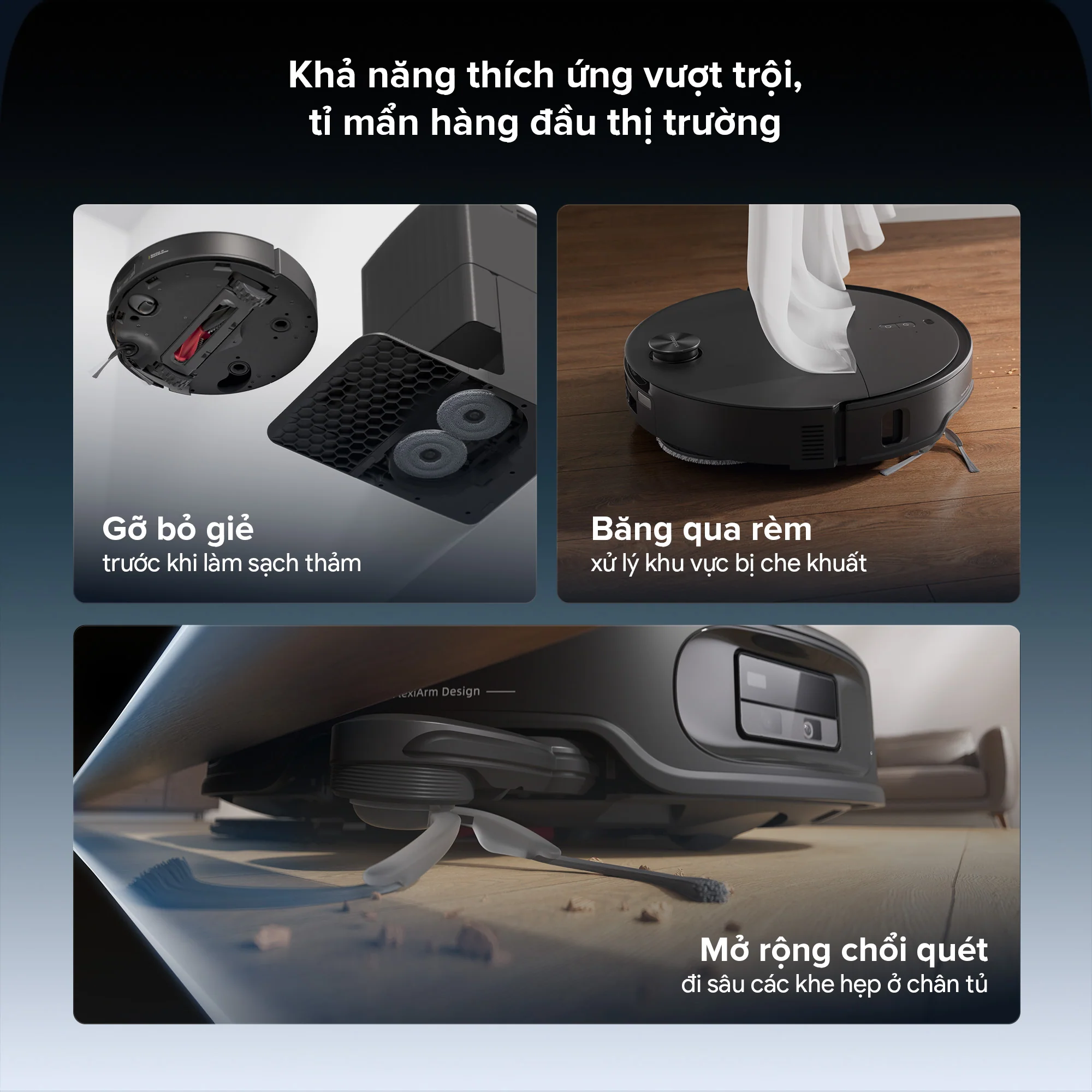 Robot Hút Bụi Lau Nhà Roborock Qrevo Edge 2, màu trắng - Ảnh 10