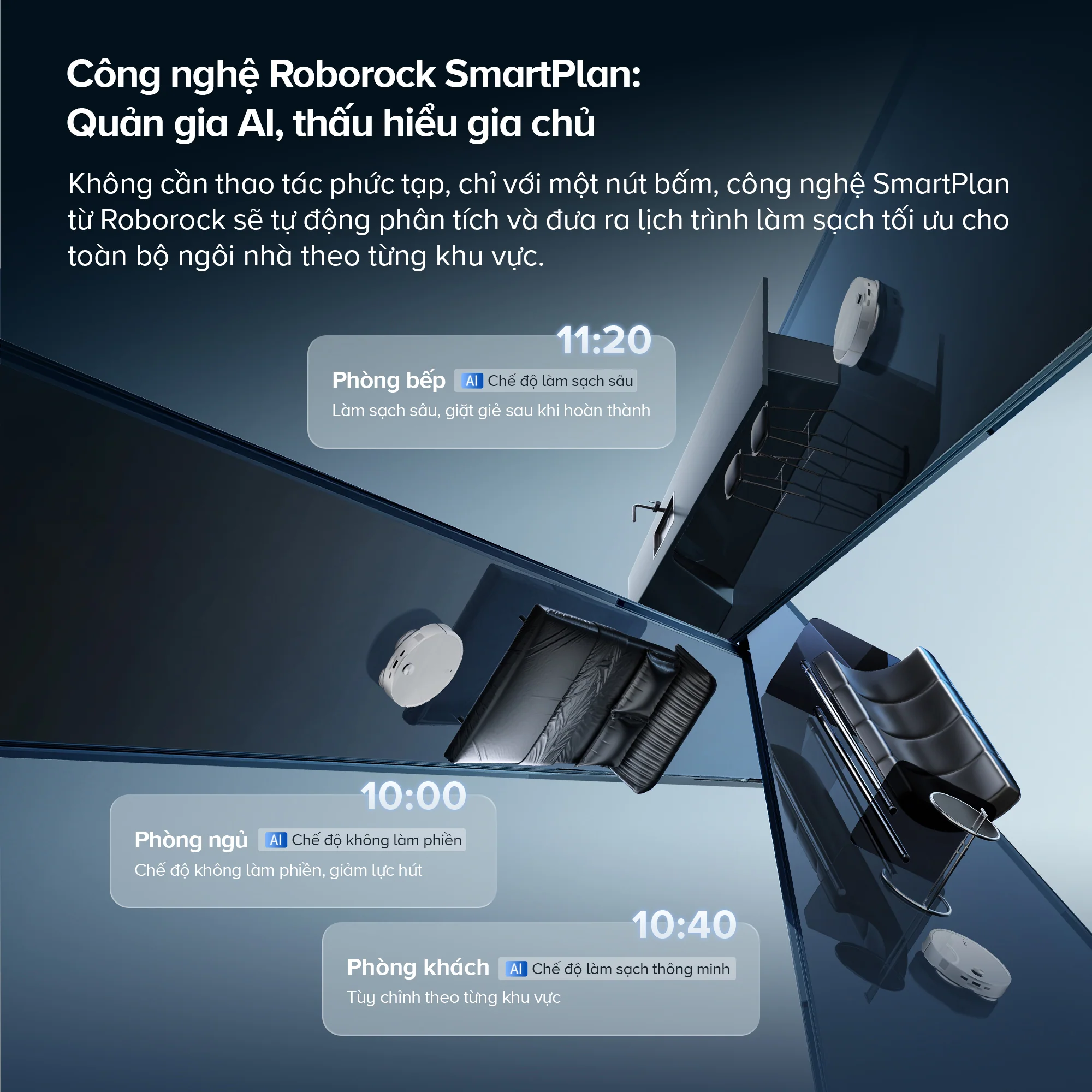 Robot Hút Bụi Lau Nhà Roborock Qrevo Edge 2, màu trắng - Ảnh 9