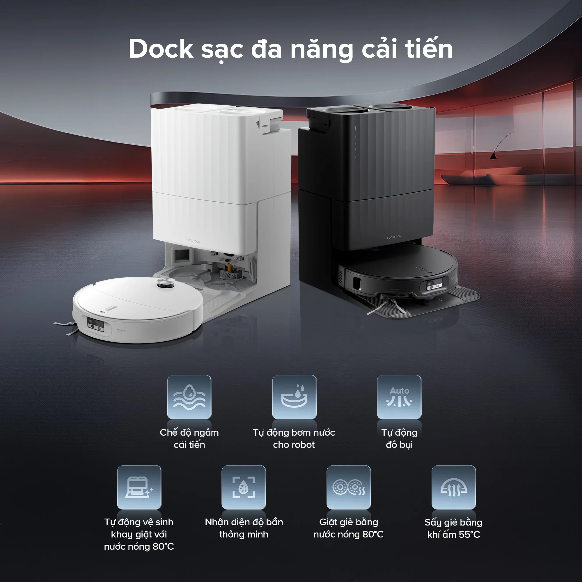 Robot Hút Bụi Lau Nhà Roborock Qrevo Edge 2, màu trắng - Ảnh 7