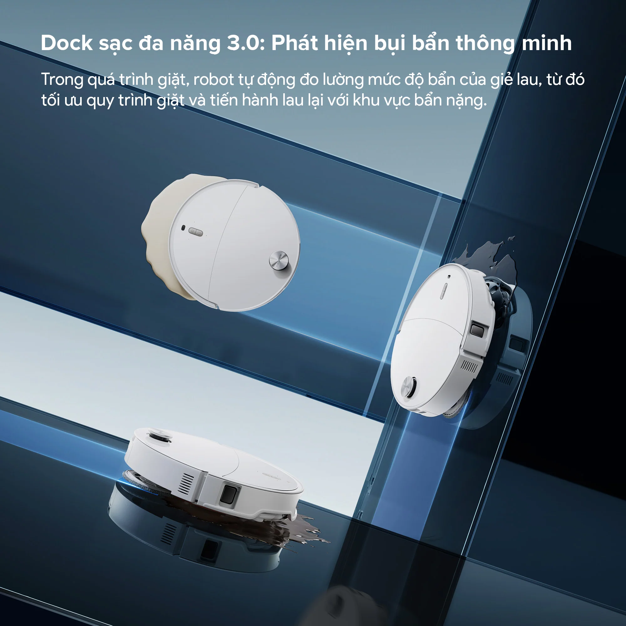 Robot Hút Bụi Lau Nhà Roborock Qrevo Edge 2, màu trắng - Ảnh 6