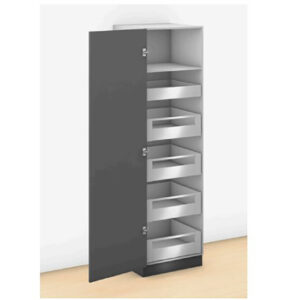 Tủ đồ khô Blum SPACE TOWER LEGRABOX, inox, rộng 275 -600mm, 770X50S0S ST – 2511624