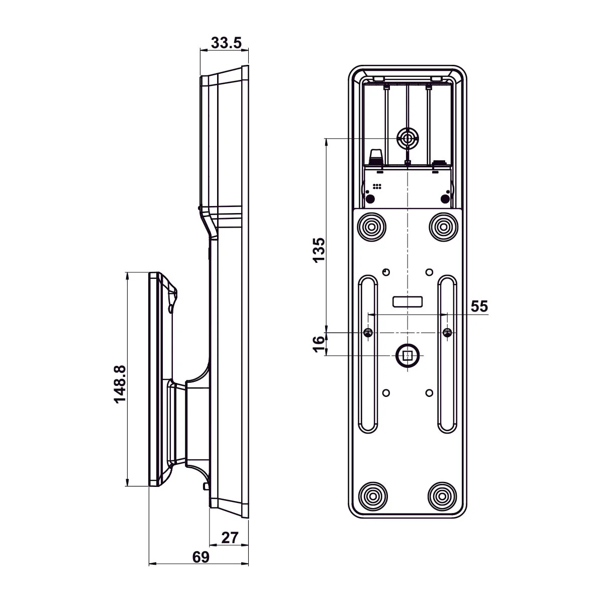 Khóa điện tử Hafele MP2503B - 912.21.046 - Ảnh 4