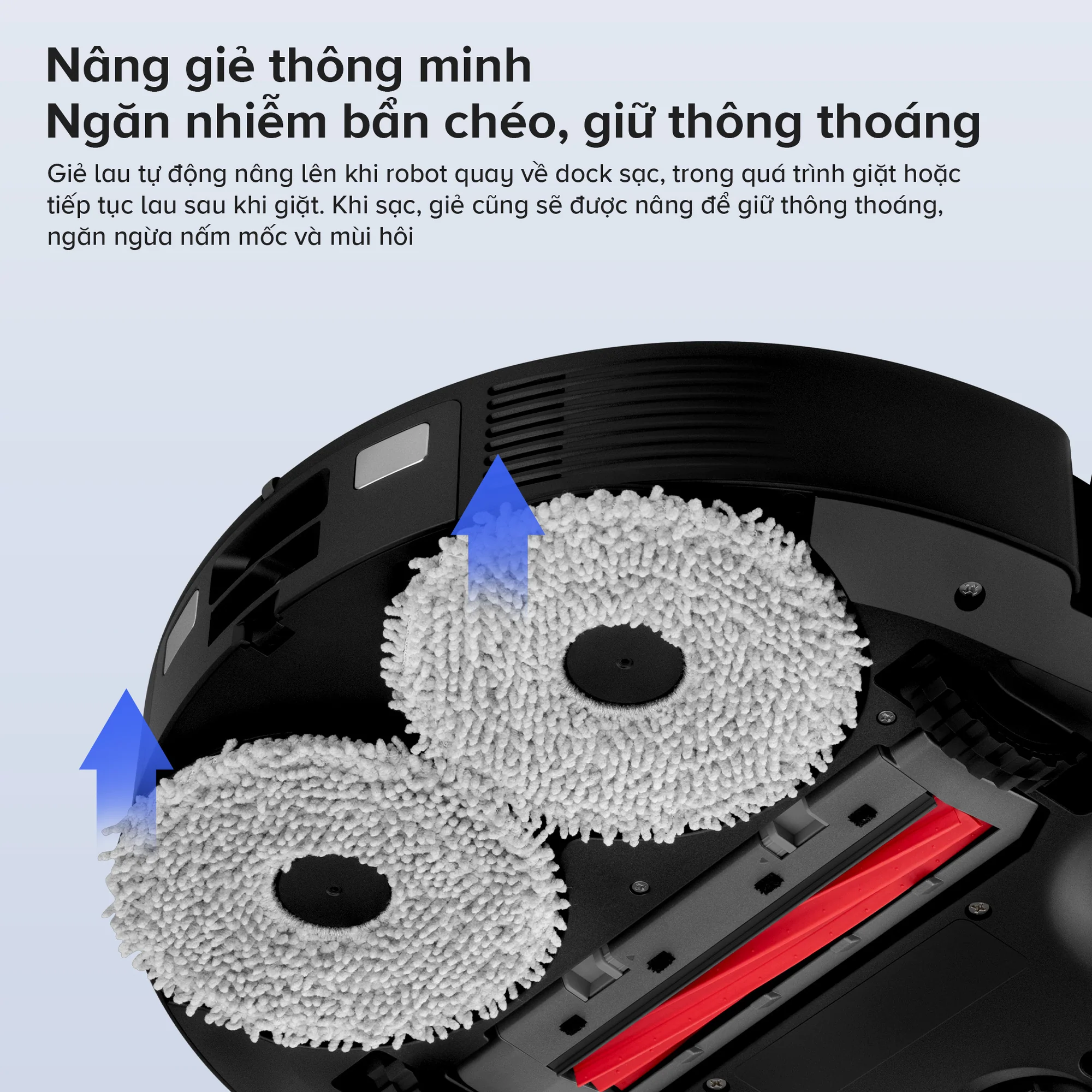 Robot Hút Bụi Lau Nhà Roborock Qrevo S Pro, màu trắng - Ảnh 6
