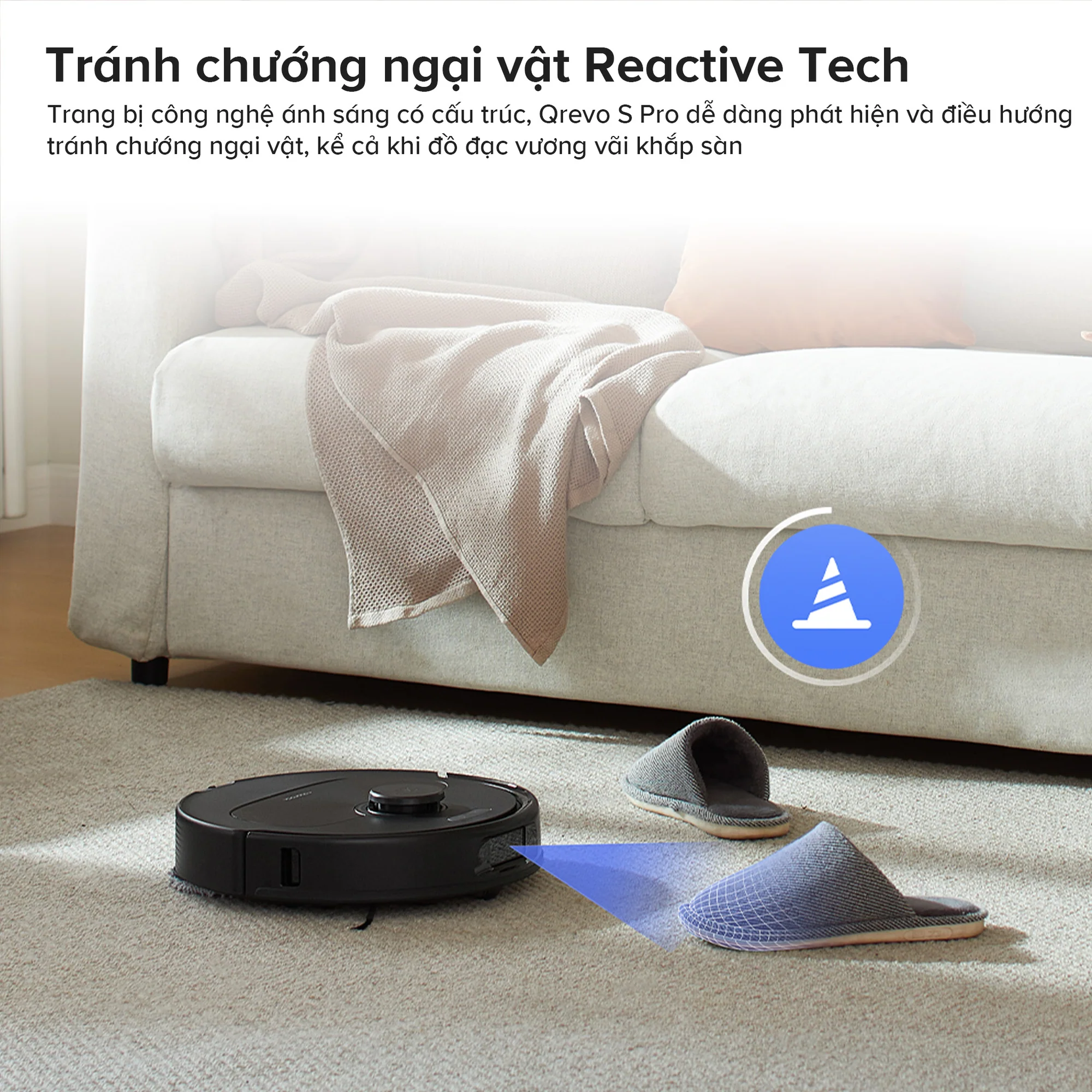 Robot Hút Bụi Lau Nhà Roborock Qrevo S Pro, màu trắng - Ảnh 7