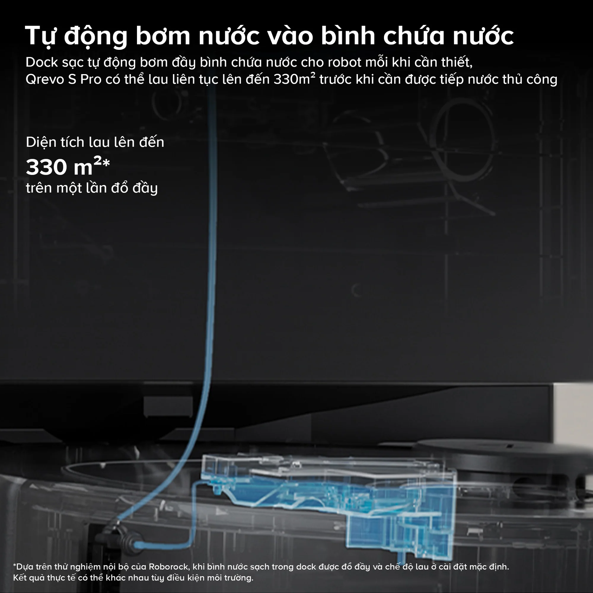 Robot Hút Bụi Lau Nhà Roborock Qrevo S Pro, màu trắng - Ảnh 15