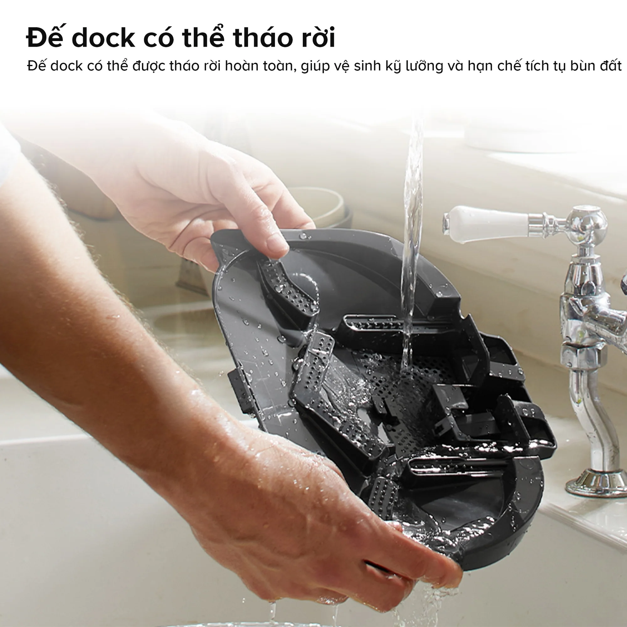 Robot Hút Bụi Lau Nhà Roborock Qrevo S Pro, màu trắng - Ảnh 16