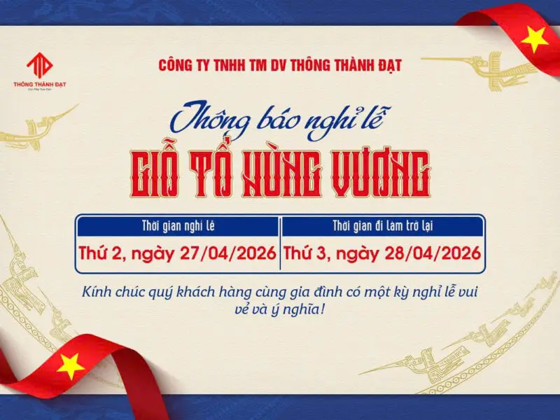 Thông Báo Lịch Nghỉ Lễ Giỗ Tổ Hùng Vương 2026
