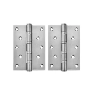 Bản lề lá Hafele inox 127 x 89 x 3 mm, 4 vòng bi, inox mờ - 489.05.025