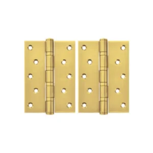 Bản lề lá Hafele inox 127 x 89 x 3 mm, 4 vòng bi, đồng bóng - 489.05.026