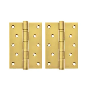Bản lề lá Hafele inox 127 x 76 x 3 mm, 4 vòng bi, đồng bóng - 489.05.028