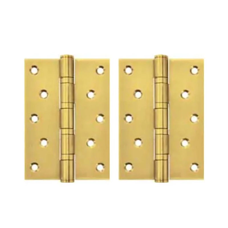 Bản lề lá Hafele inox 127 x 76 x 3 mm, 4 vòng bi, đồng bóng - 489.05.028