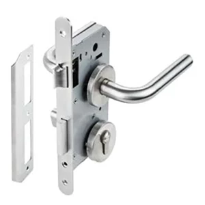 Bộ tay nắm Hafele nắp chụp tròn kiểu G1, cửa toilet - 489.10.661