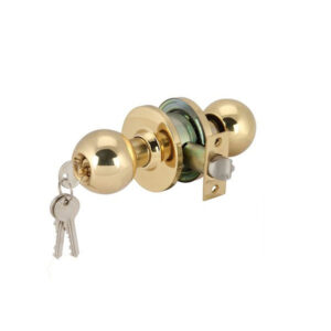 Bộ tay nắm cửa Hafele dạng tròn, đồng thau, cửa đi - 489.93.132