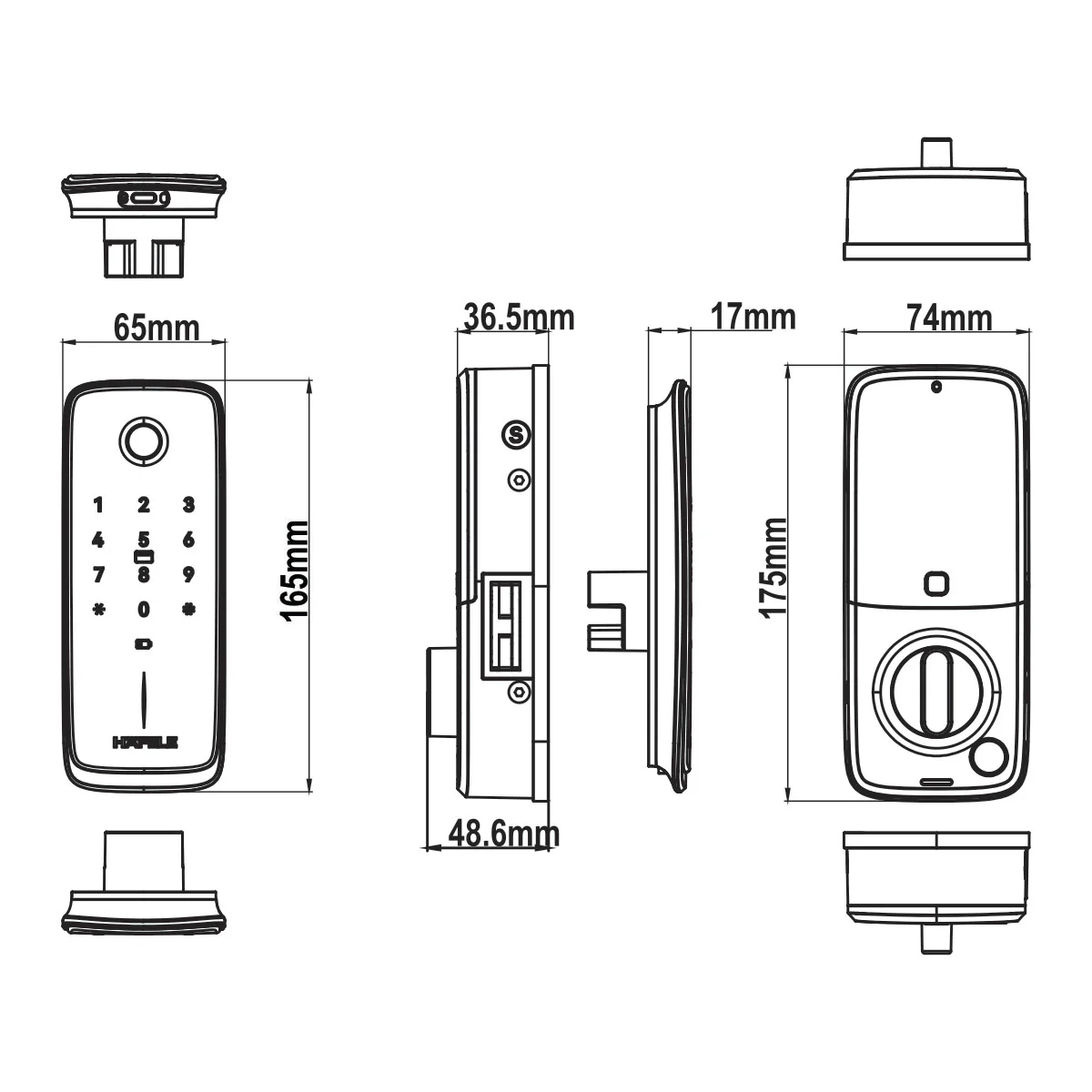 Khóa điện tử Nova - MR2501B - 499.21.226 - Ảnh 4