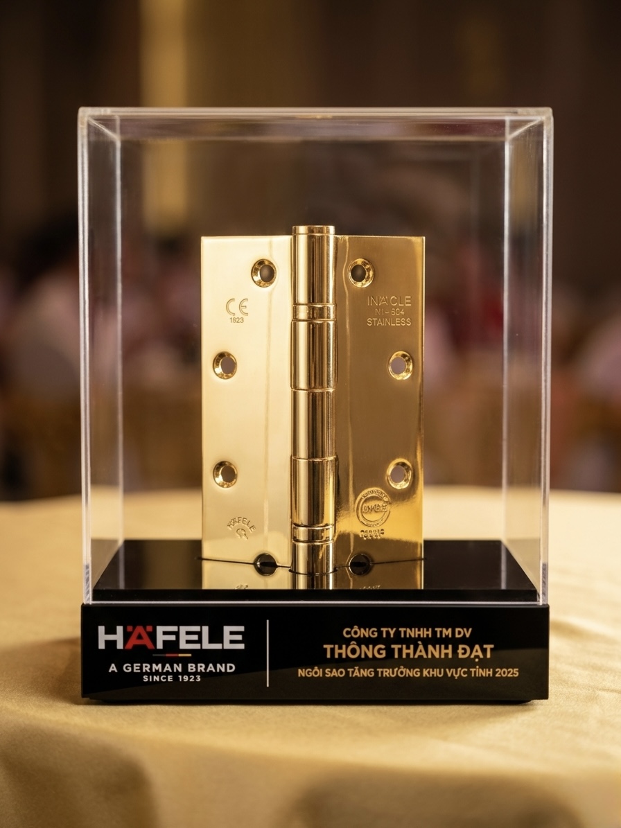 CÔNG TY TNHH TM DV THÔNG THÀNH ĐẠT VINH DỰ ĐÓN NHẬN GIẢI THƯỞNG “NGÔI SAO TĂNG TRƯỞNG KHU VỰC TỈNH 2025” TỪ HÄFELE