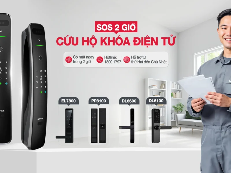 HÄFELE SOS 2H – CỨU HỘ KHÓA ĐIỆN TỬ TRONG 2 GIỜ