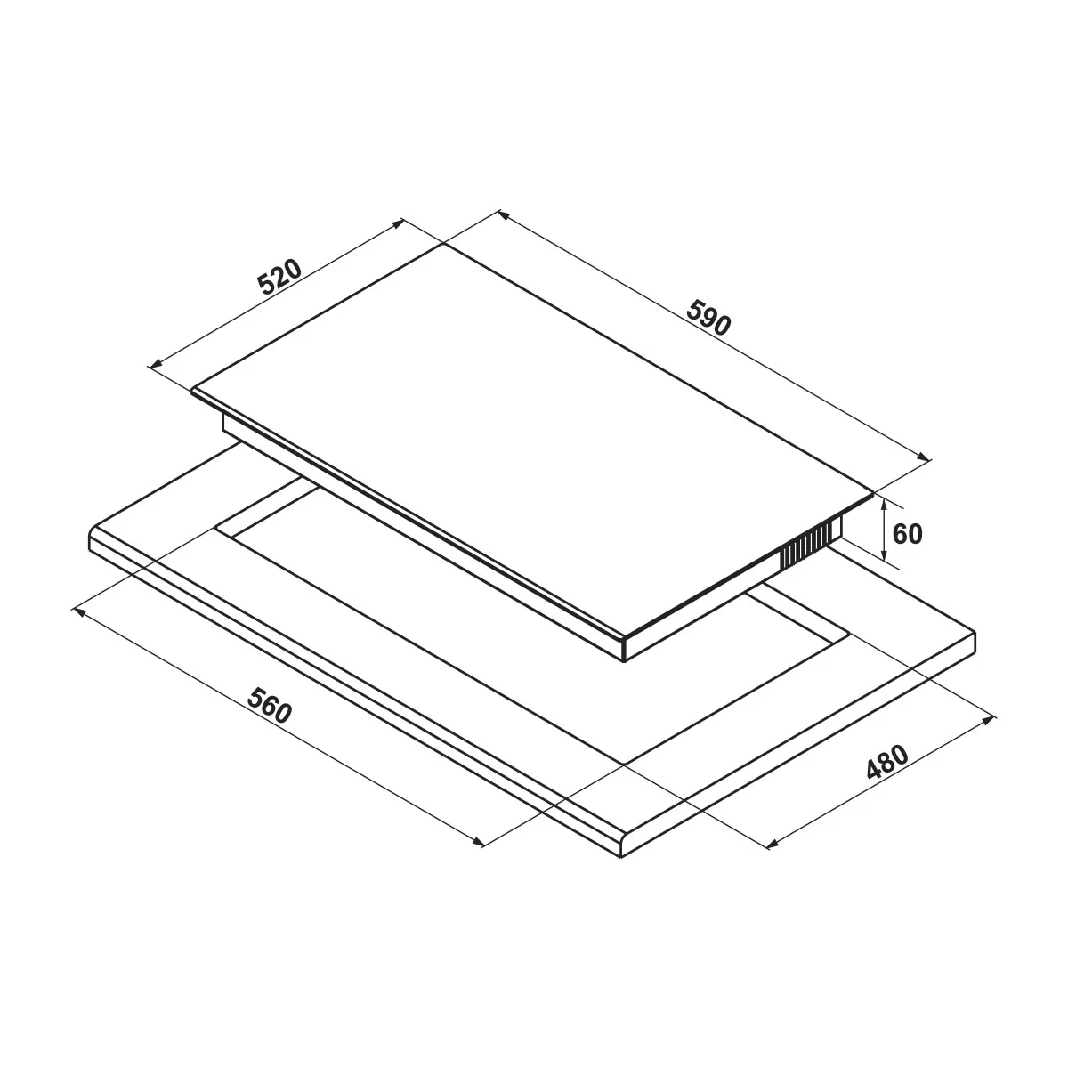 Bếp từ lắp âm 3 vùng nấu Hafele HC-I60371B - 536.61.718 - Ảnh 3