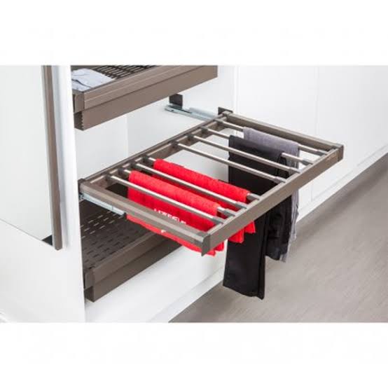 Móc treo quần Hafele 600mm màu nâu - 807.95.121