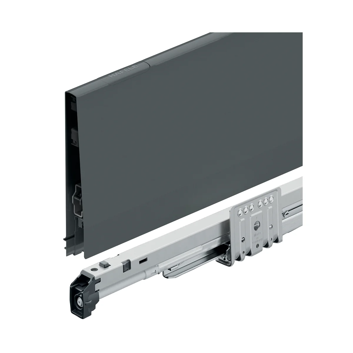 Ray hộp Hafele Matrix Box P Plus, chiều cao thành hộc 180 mm, 70kg, màu xám - 513.67.325 - Ảnh 2